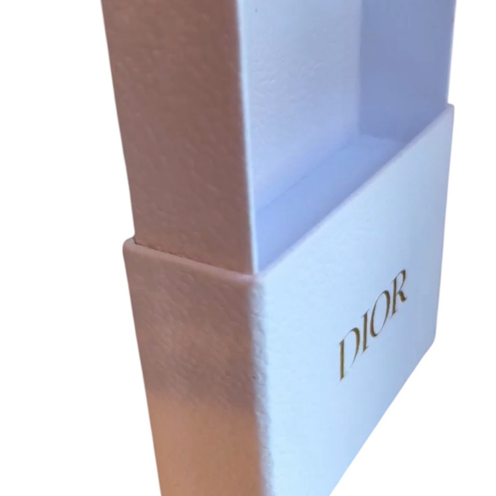 Dior Empty Pebble Texture White Empty Gift Box Wi… - image 2